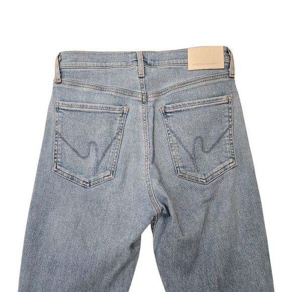 Citizens of Humanity Isola Cropped Bootcut Jeans Women's 27 Blue Denim Stretch - Picture 8 of 8